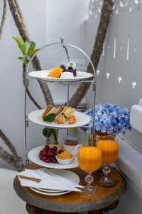 Various fruits on table