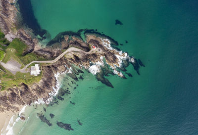 Aerial view of sea