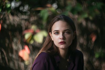 Portrait of a beautiful young woman