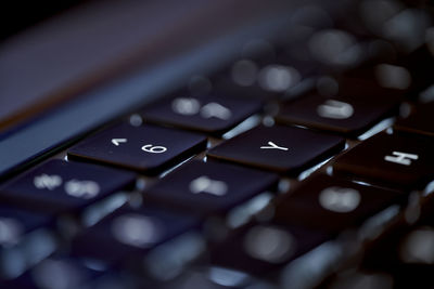 Close-up of computer keyboard