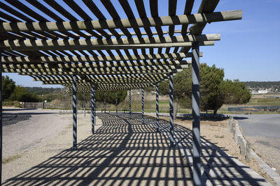 View of built structure against clear sky