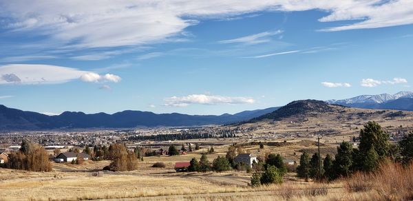 Scenic view of landscape against sky