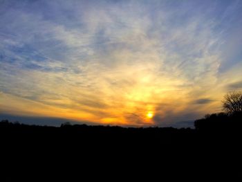 Scenic view of sky during sunset