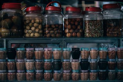 Variety of food for sale at store