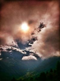 Scenic view of cloudy sky