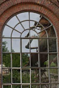 View of sky seen through arch