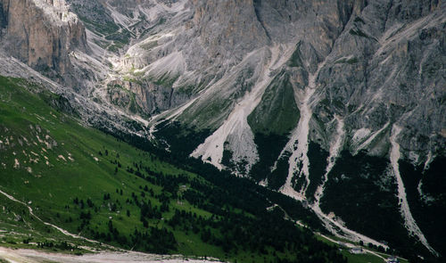 Scenic view of snowcapped mountains