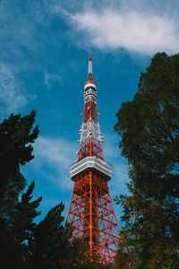 Low angle view of building against cloudy sky