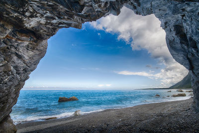 Scenic view of sea against sky