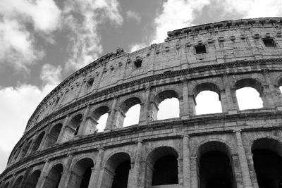 Low angle view of historical building against sky