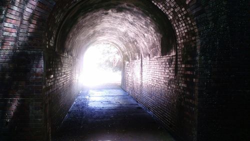 View of an empty tunnel