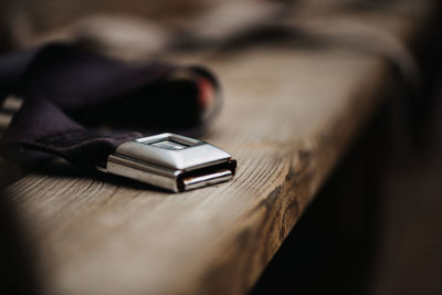 Close-up of usb stick on table