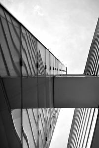 Low angle view of modern building against sky