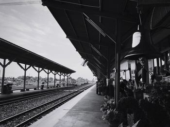 View of railroad station platform