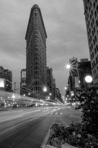 City street at night