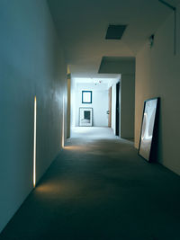 Empty corridor of building