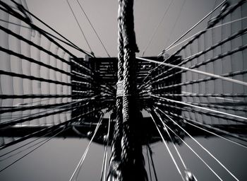 Low angle view of bridge against sky