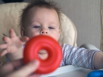 Portrait of cute baby