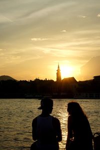 City at sunset