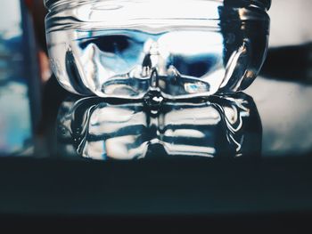 Close-up of glass on table