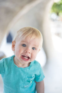 Close-up of cute baby boy