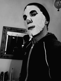 Portrait of young man looking away