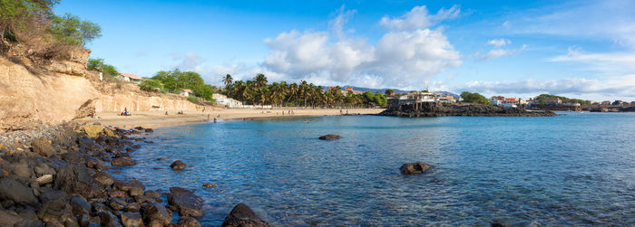 Panoramic view of sea against sky