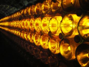 Close-up of illuminated lamp