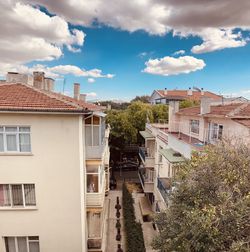 Buildings in city against sky