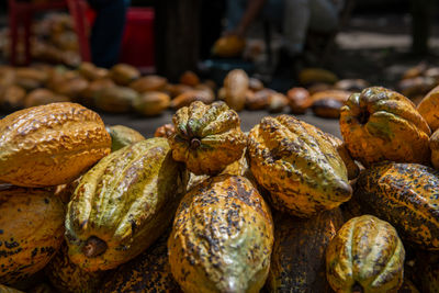 Close-up of vegetables for sale in market