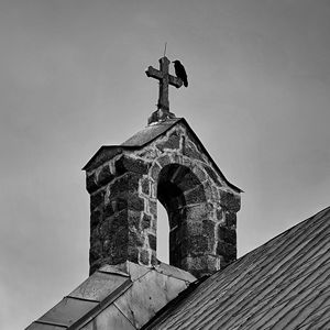 Low angle view of traditional building against sky