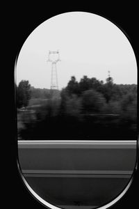 Railroad tracks in forest