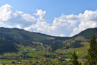 Scenic view of landscape against sky