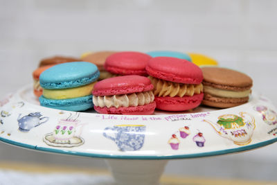 Close-up of cake on table