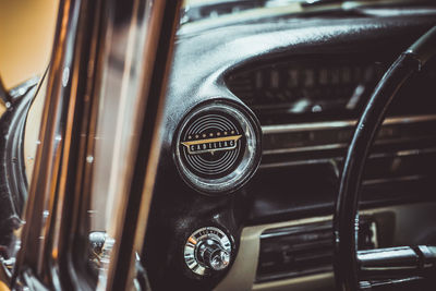 Close-up of vintage car