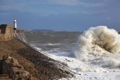 Scenic view of sea against sky