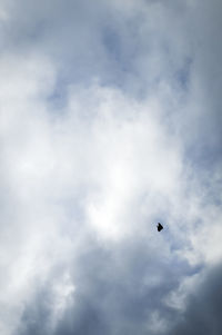 Low angle view of cloudy sky