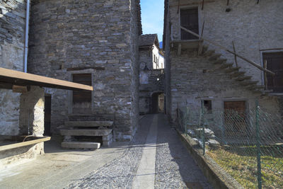 Alley amidst buildings in city