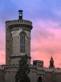 Low angle view of church against sky