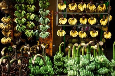 Vegetables for sale at market stall