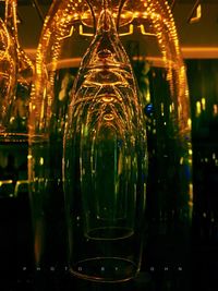 Blurred motion of illuminated fountain at night