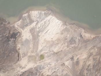 High angle view of volcanic landscape