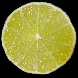 Close-up of lemon slice