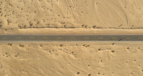 Aerial view of desert