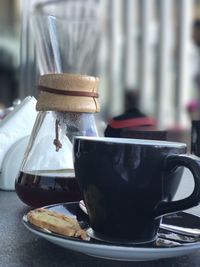 Close-up of drink on table