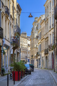 Street in bordeaux city center, france
