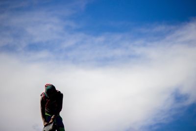 Man standing against sky