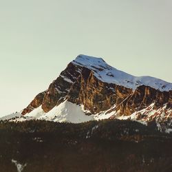 View of snow covered mountain