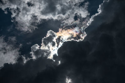 Low angle view of clouds in sky