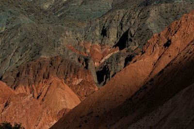 Rock formations on land